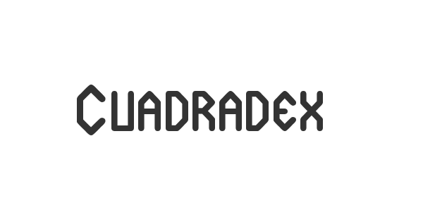 Cuadradex Simple ST font thumb